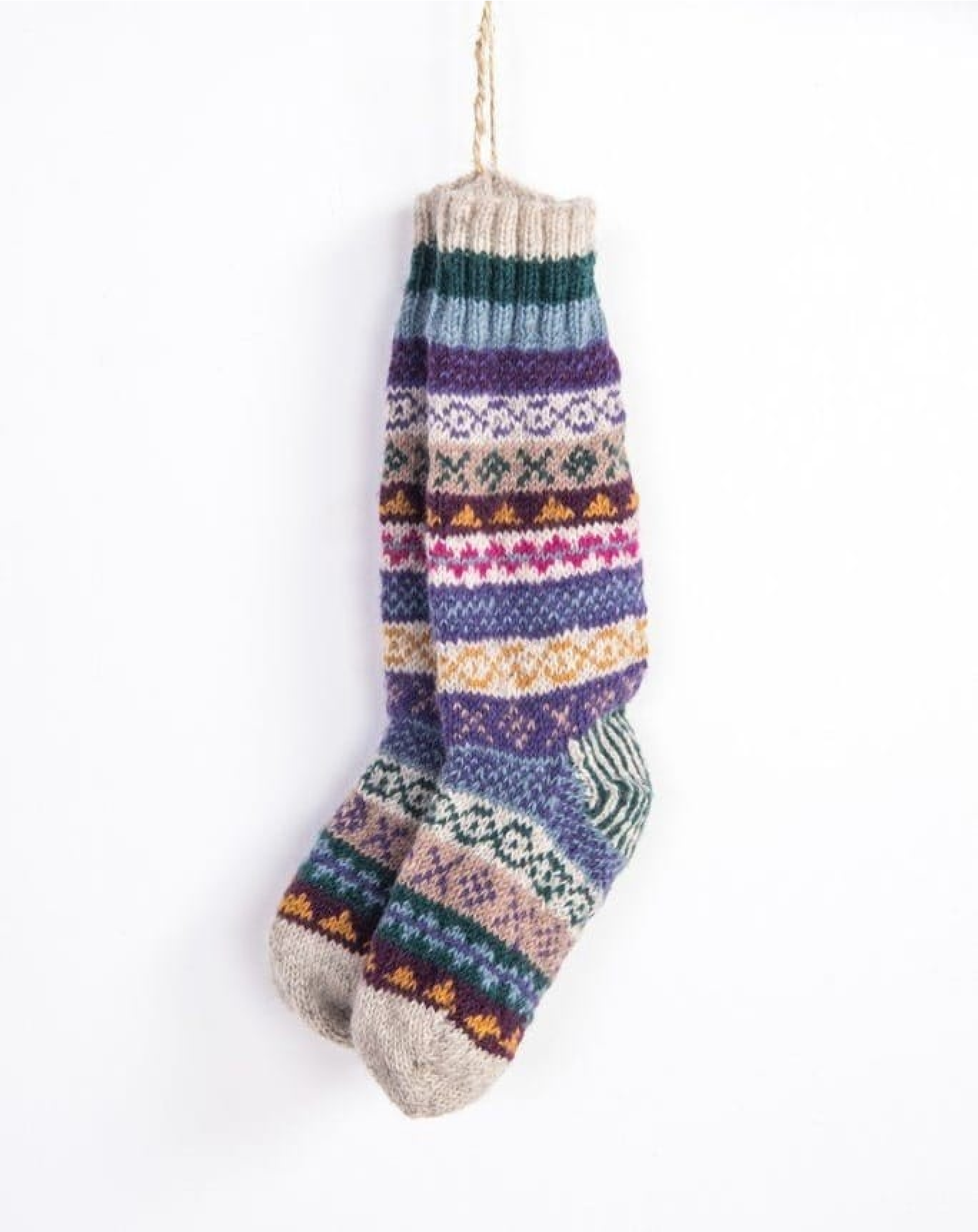 Multicolor Knitted Socks