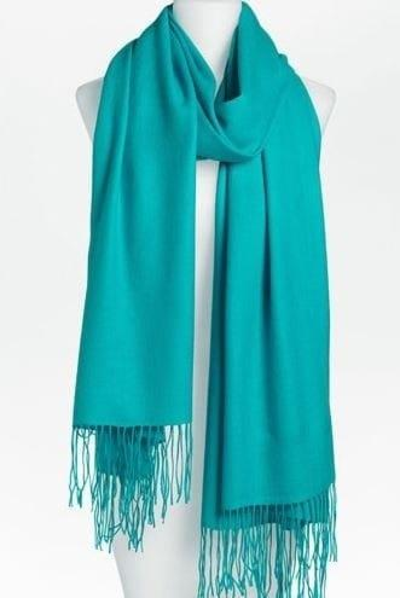 Teal Colored Pashmina Scarf