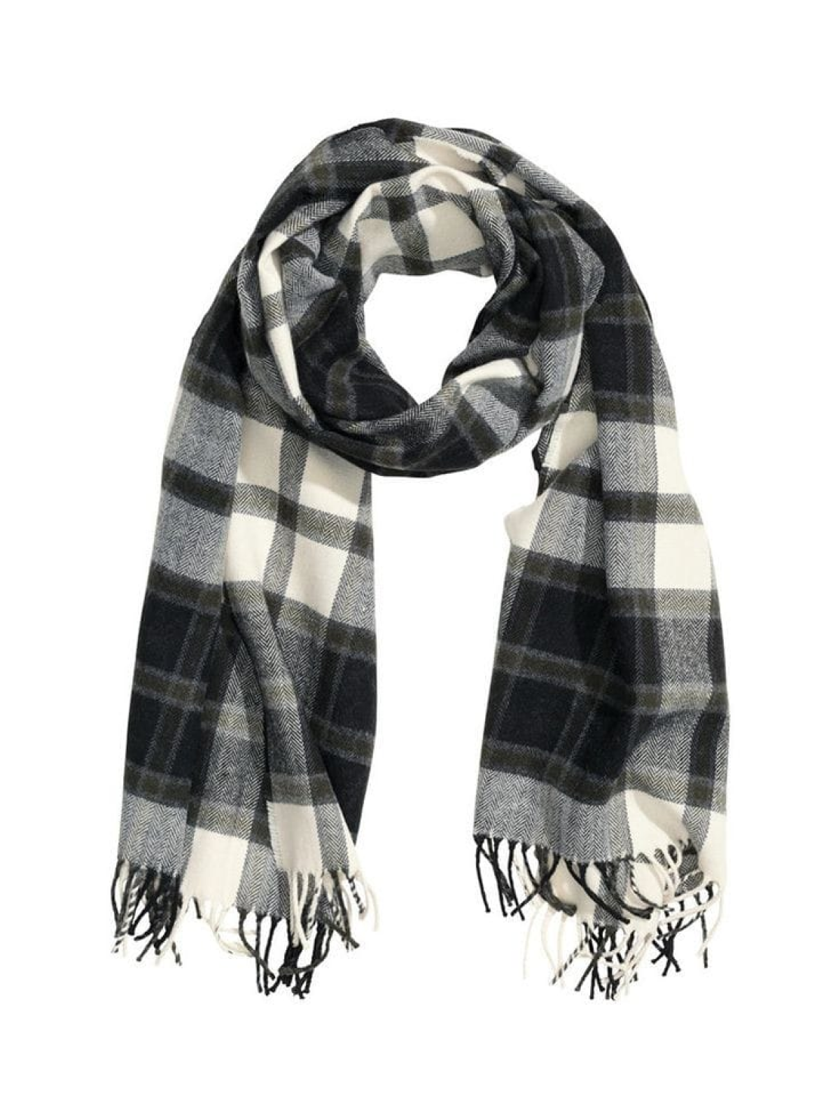 Checked Pashmina Scarf