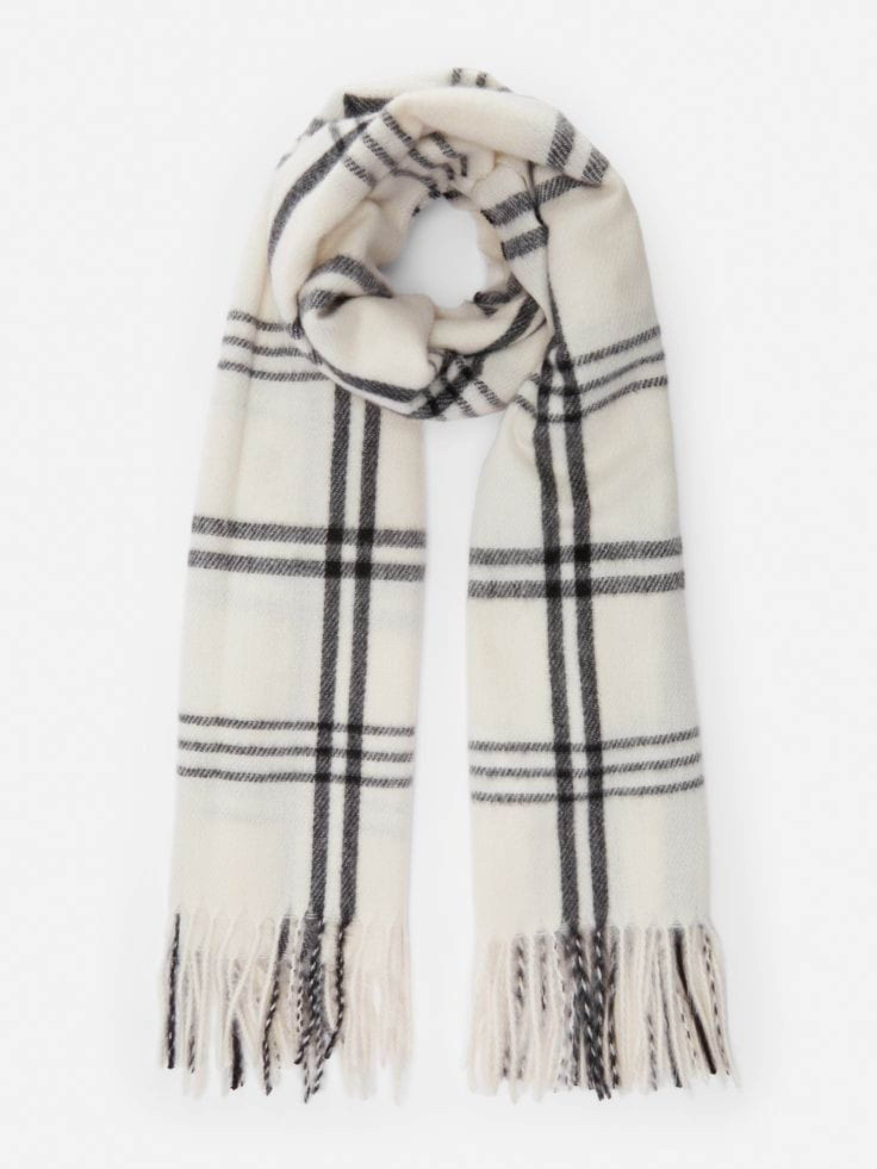 White and Black  Scarf